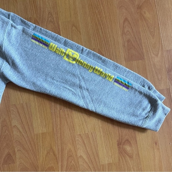 DISNEY PARKS Gray Sweatshirt Walt Disney World Discover The Magic Retro Crewneck - Picture 3 of 6